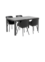 Elegance Palermo dining tuinset carbon black